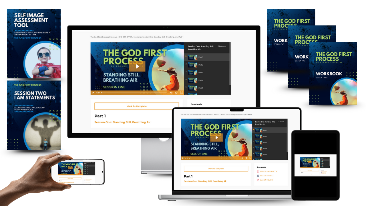 The God First Process course mockup